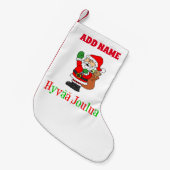 Hyvaa Joulua Personalisiert Name Finnisch Kleiner Weihnachtsstrumpf (Vorderansicht (hängend))
