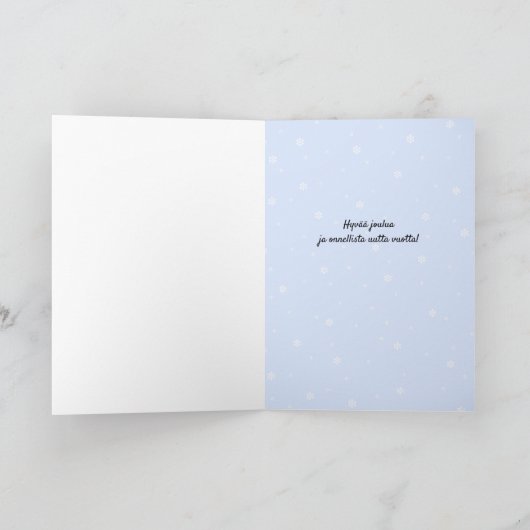 Hyvää Joulua Pinguine beenden Weihnachten (Innenseite)