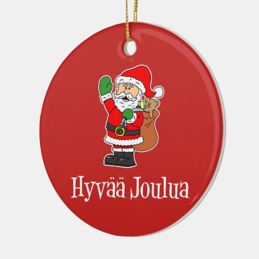 Hyvaa Joulua Weihnachtsfeier Weihnachtsfeier Keramik Ornament (Links)