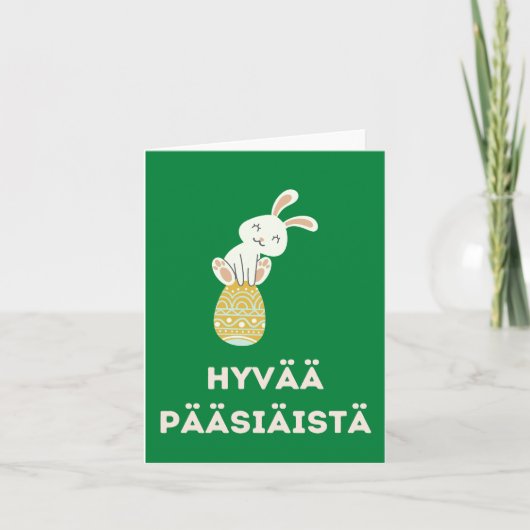 Hyvää Pääsiäistä, Finnisch-Happy Oaster Karte (Vorderseite)
