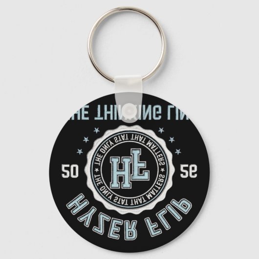 Hyzer Flip Thinking Line Disc Golf Crest Schlüsselanhänger (Vorderseite)