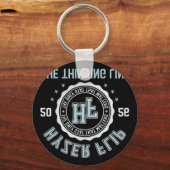Hyzer Flip Thinking Line Disc Golf Crest Schlüsselanhänger (Vorderseite)