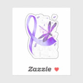 I39M Eine stolze Militärklingelblume Aufkleber (Blatt)