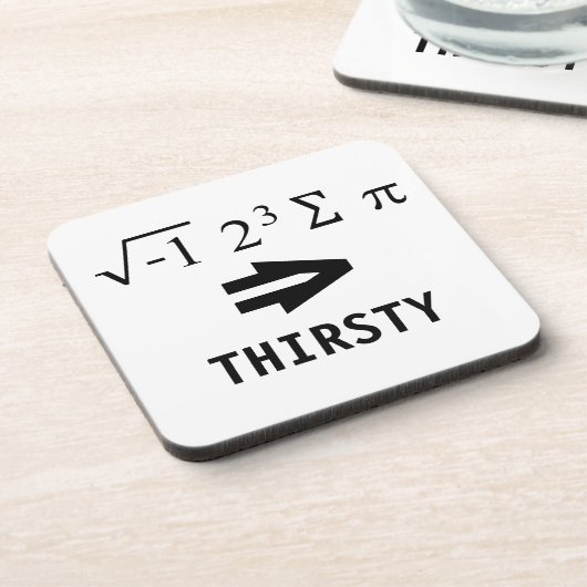 i8 sum Pi - I Ate some Pie Implikationen Thirsty Getränkeuntersetzer (Linke Seite)