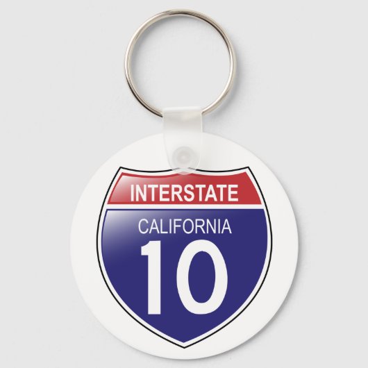 I-10 California Schlüsselanhänger (Vorderseite)