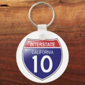 I-10 California Schlüsselanhänger (Vorderseite)
