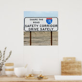 I-15 Sicherheitskorridor Poster (Küche)