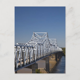 I-20 Highway-Brücke über den Mississippi River, Postkarte