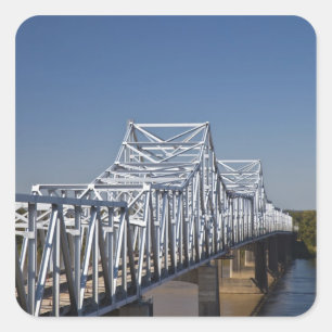I-20 Highway-Brücke über den Mississippi River, Quadratischer Aufkleber