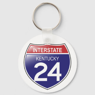 I-24 Kentucky Keychain Schlüsselanhänger