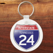 I-25 Tennessee-Schlüsselanhänger Schlüsselanhänger (Vorderseite)