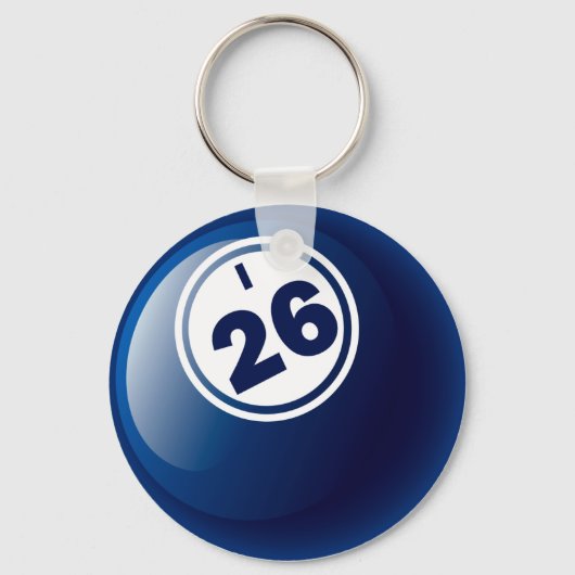 I 26 BINGO BALL SCHLÜSSELANHÄNGER (Vorderseite)