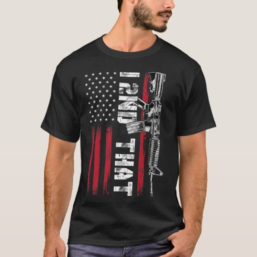 I 2. Die zweite Änderung Pro Gun American Flag T-Shirt (Vorderseite)