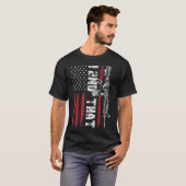 I 2. Die zweite Änderung Pro Gun American Flag T-Shirt (Vorne ganz)