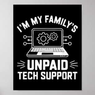 I'm Meine Familie's Unbezahlter technische Poster