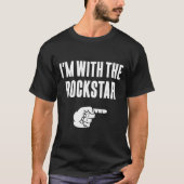 I_#39_m mit dem Rockstar, sonniges Halloween-Paar  T-Shirt (Vorderseite)