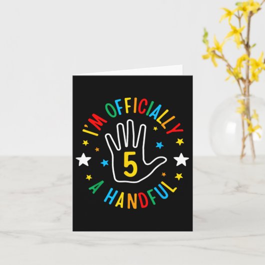 I'm Offiziell ein handlicher lustiger 5. Gebur Karte (Gelbe Blume)