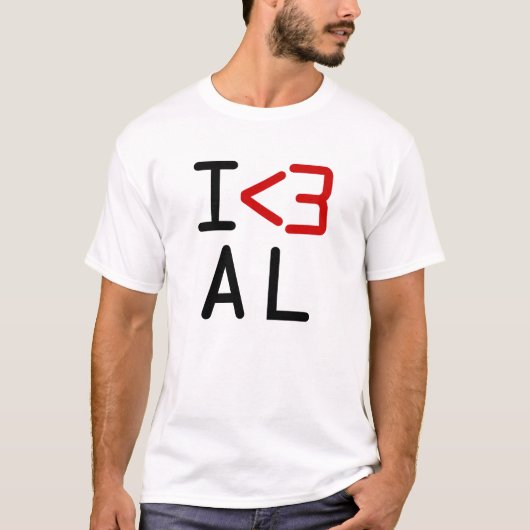 I <3 AL T-Shirt (Vorderseite)