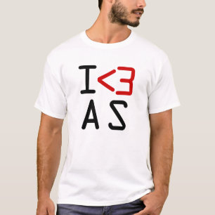 I < 3 AS T-Shirt