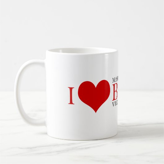 I <3 Bailey Kaffeetasse (Links)