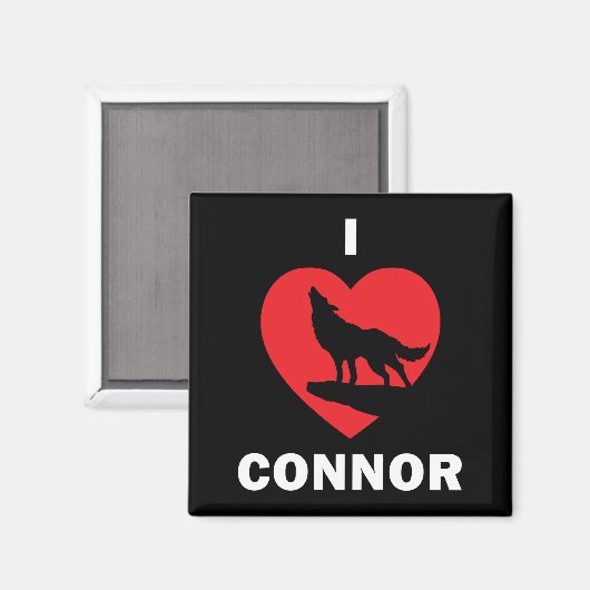 I <3 Connor Magnet Black (Vorderseite/Rückseite)