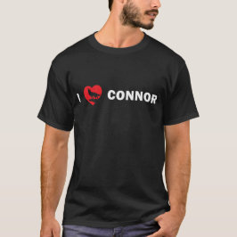 I <3 Connor Shirt-Schwarzes T-Shirt