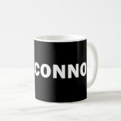 I <3 Connor Tassen-Schwarzes Kaffeetasse (VorderseiteRechts)