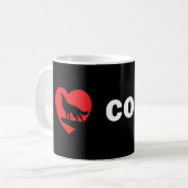 I <3 Connor Tassen-Schwarzes Kaffeetasse (Vorderseite Links)