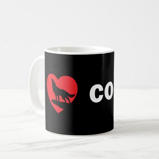 I <3 Connor Tassen-Schwarzes Kaffeetasse (Vorderseite Links)
