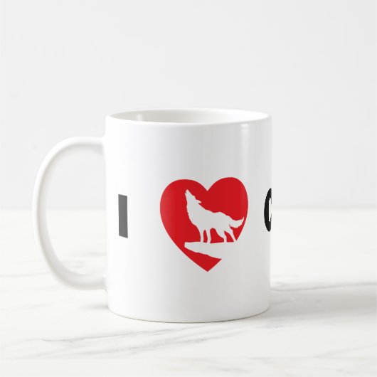 I <3 Connor Tassen-Weiß Kaffeetasse (Links)