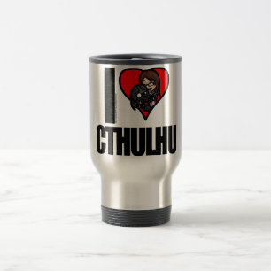I <3 Cthulhu Reise-Tasse Reisebecher