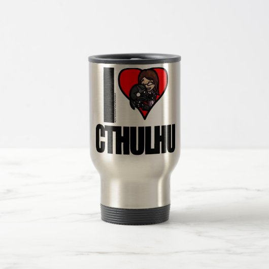 I <3 Cthulhu Reise-Tasse Reisebecher (Mittel)