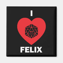 I <3 Felix Magnet (dunkel)