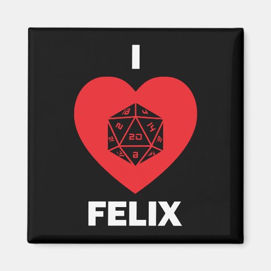 I <3 Felix Magnet (dunkel) (Vorne)