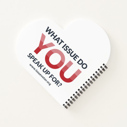 I <3 IssueVoter-Notebook Notizblock (Rückseite)