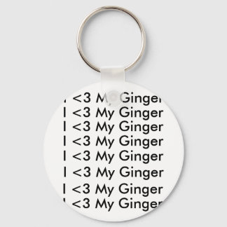 I <3 Mein Ginger Schlüsselanhänger