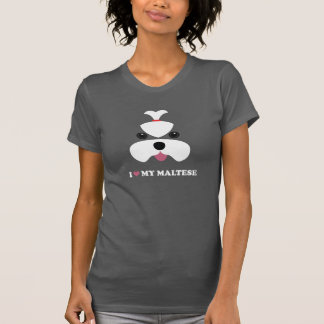 I <3 mein maltesisches - Mädchengesicht T-Shirt