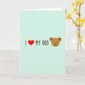 I <3 Meine Bärenkarte Karte (Gelbe Blume)