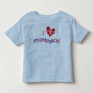 I <3 Montessori Kleinkind-T-Shirt Kleinkind T-shirt