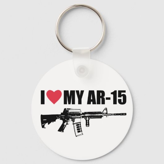 I <3 My AR-15 Schlüsselanhänger (Vorderseite)
