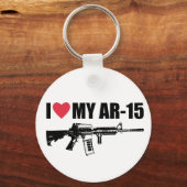 I <3 My AR-15 Schlüsselanhänger (Vorderseite)