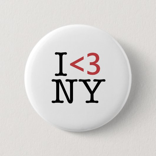 I <3 NY BUTTON (Vorderseite)