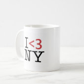 I <3 NY KAFFEETASSE (Vorderseite Links)