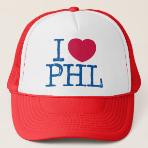 I <3 PHL Shirt-(rot/Blau) Hut Truckerkappe