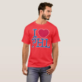 I <3 PHL Shirt-(rot/Blau) rotes Shirt (Vorne ganz)