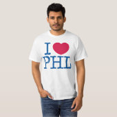 I <3 PHL Shirt-(rot/Blau) Wert-Shirt T-Shirt (Vorne ganz)