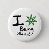 I <3 seiend Otherkin Knopf Button (Vorderseite)