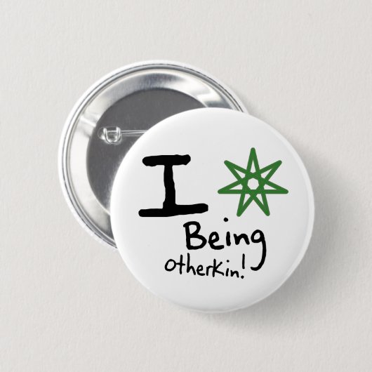 I <3 seiend Otherkin Knopf Button (Vorne & Hinten)