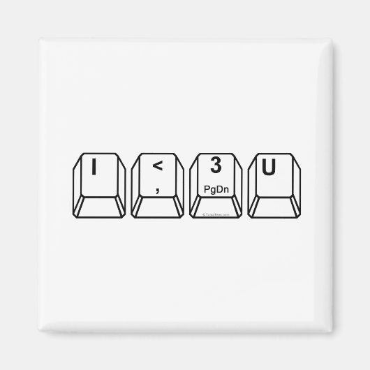 I < 3 U MAGNET (Vorne)