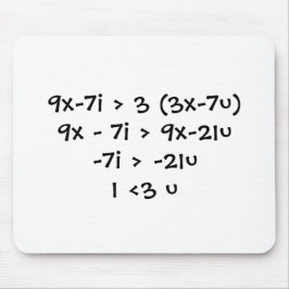 I <3 u, Nerd-Liebe Mousepad